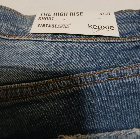 KENSIE HIGH-RISE JEAN SHORTS.CAN'T SAY ENOUGH COMFORT,STYLE&FIT GREAT.NEW W/TAGS - Picture 8 of 9